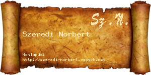 Szeredi Norbert névjegykártya